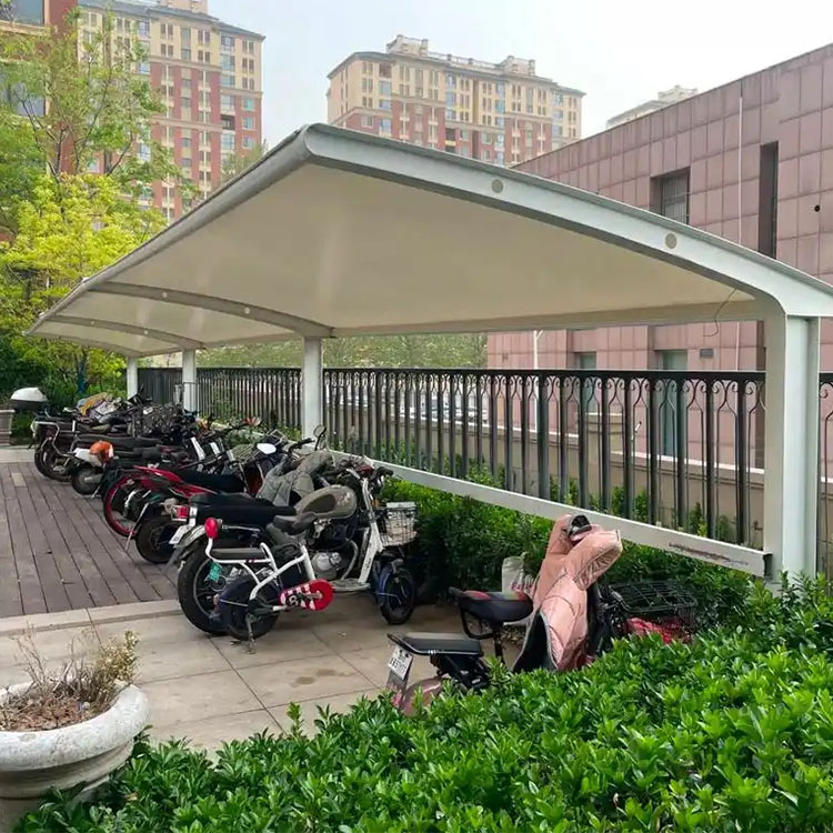 蒙自市膜结构电动车棚